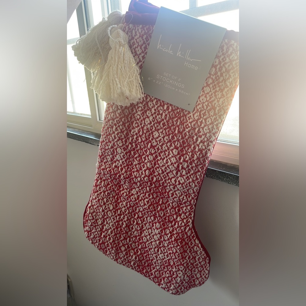 Nicole Miller Christmas stockings -set of 2